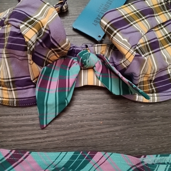 - Maison LEJABY Madras Bikini Bathing Suir Sz L NWT - Picture 14 of 16